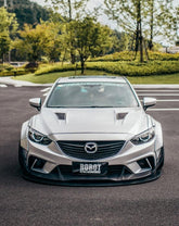 Mazda6 Sport Grand Touring Singature Carbon Edition 2014 2015 2016 2017 with Aftermarket Parts - Hood Bonnet Carbon Fiber / FRP from Robot Craftsman